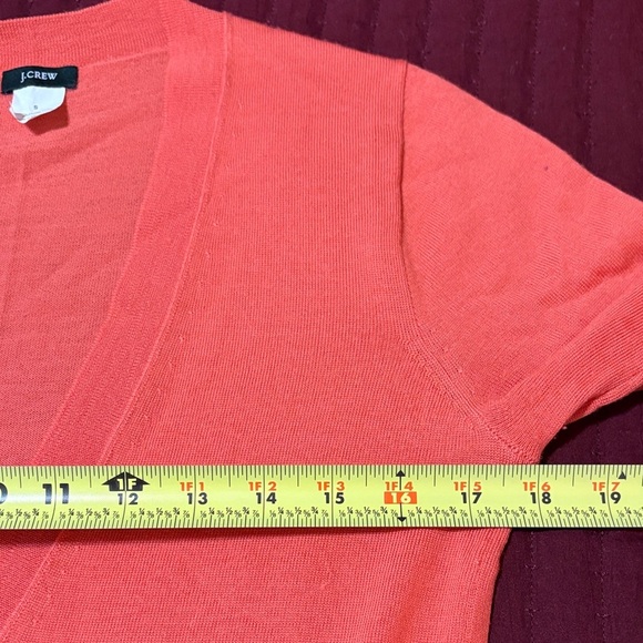 J. Crew 100% Merino Wool Women's Salmon Cardigan Sweater Size Small - Picture 7 of 9